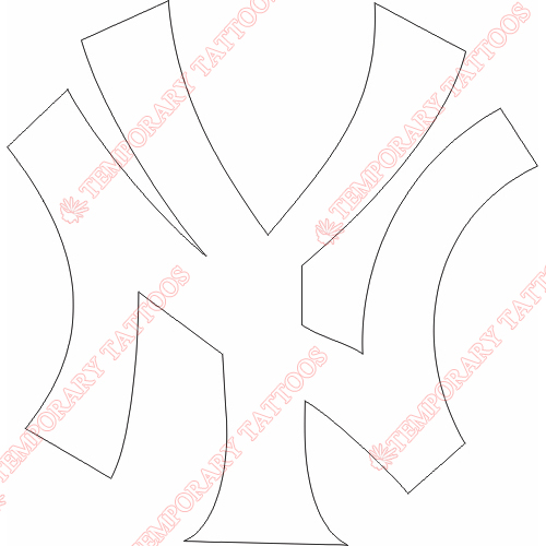 New York Yankees Customize Temporary Tattoos Stickers NO.1784